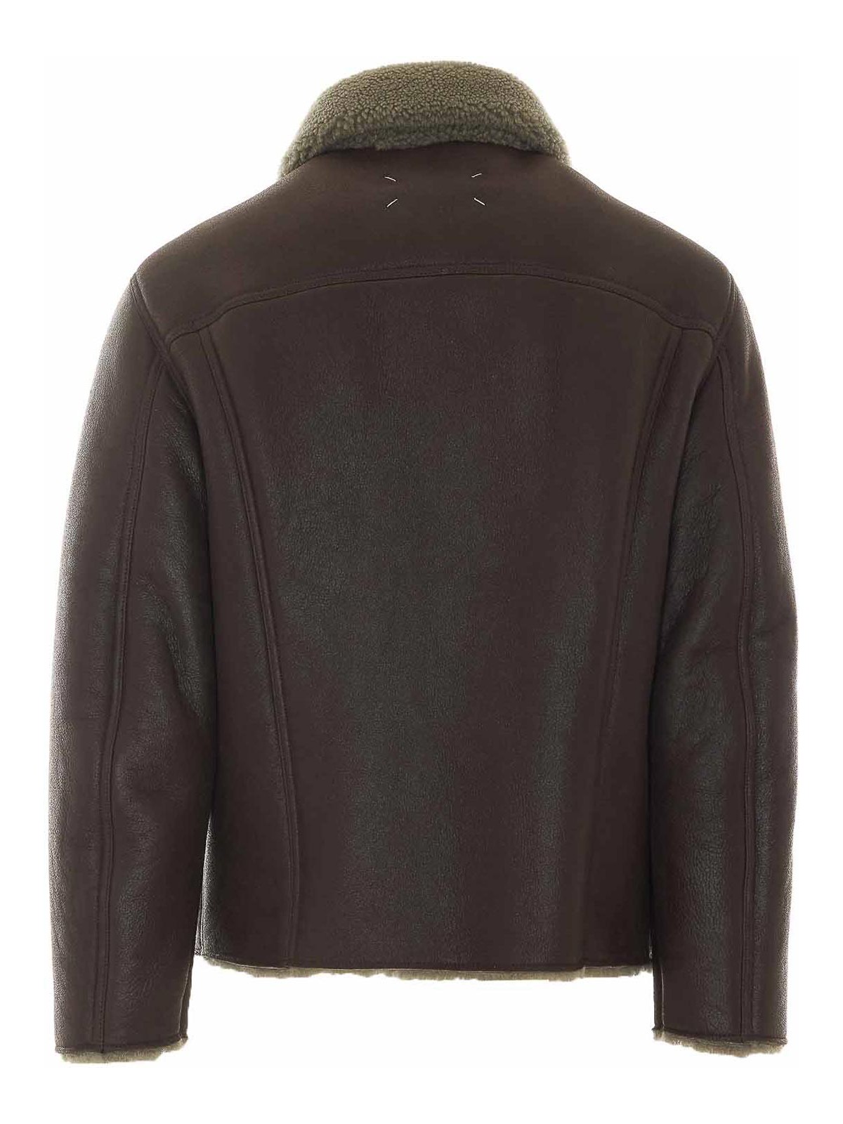 Maison Margiela Brown Shearling Jacket