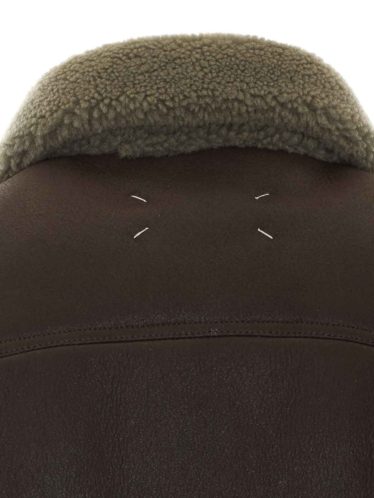 Maison Margiela Brown Shearling Jacket