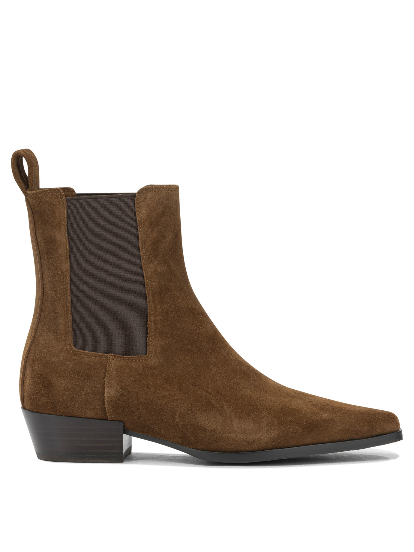 Strategia Brown Suede Leather Boots Ankle