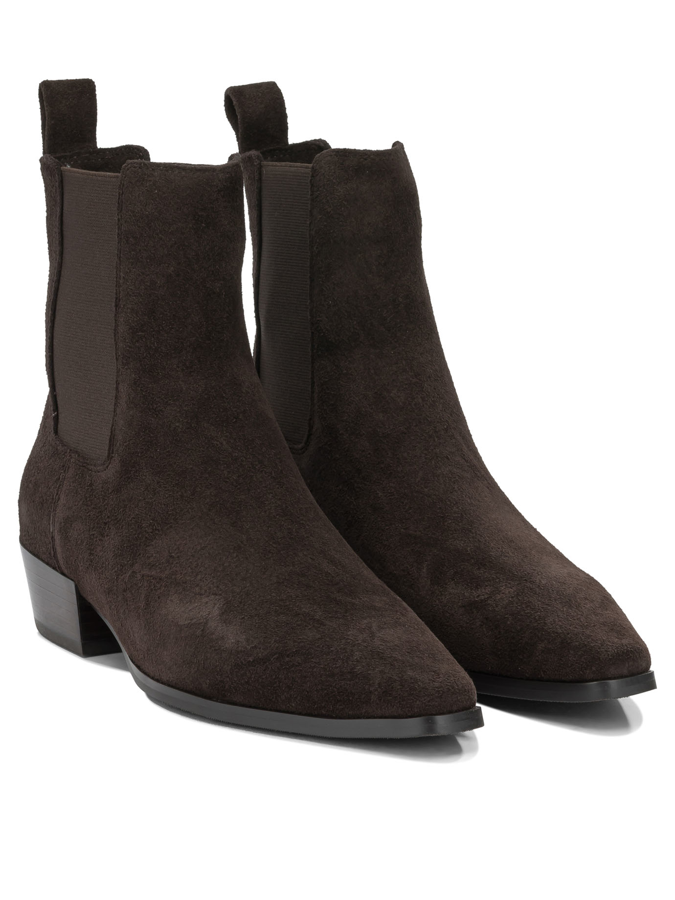 Strategia Brown Suede Leather Boots Ankle