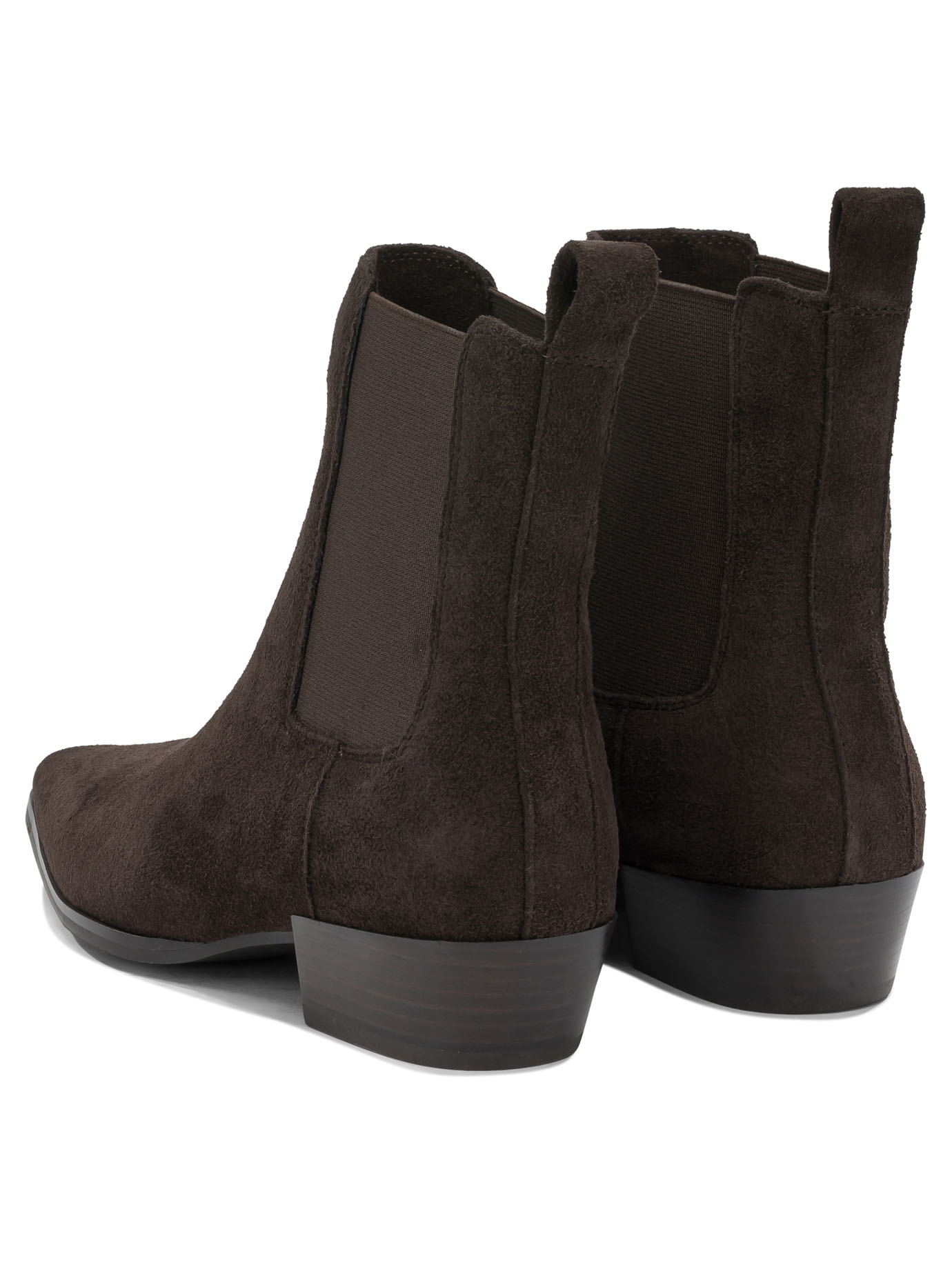 Strategia Brown Suede Leather Boots Ankle