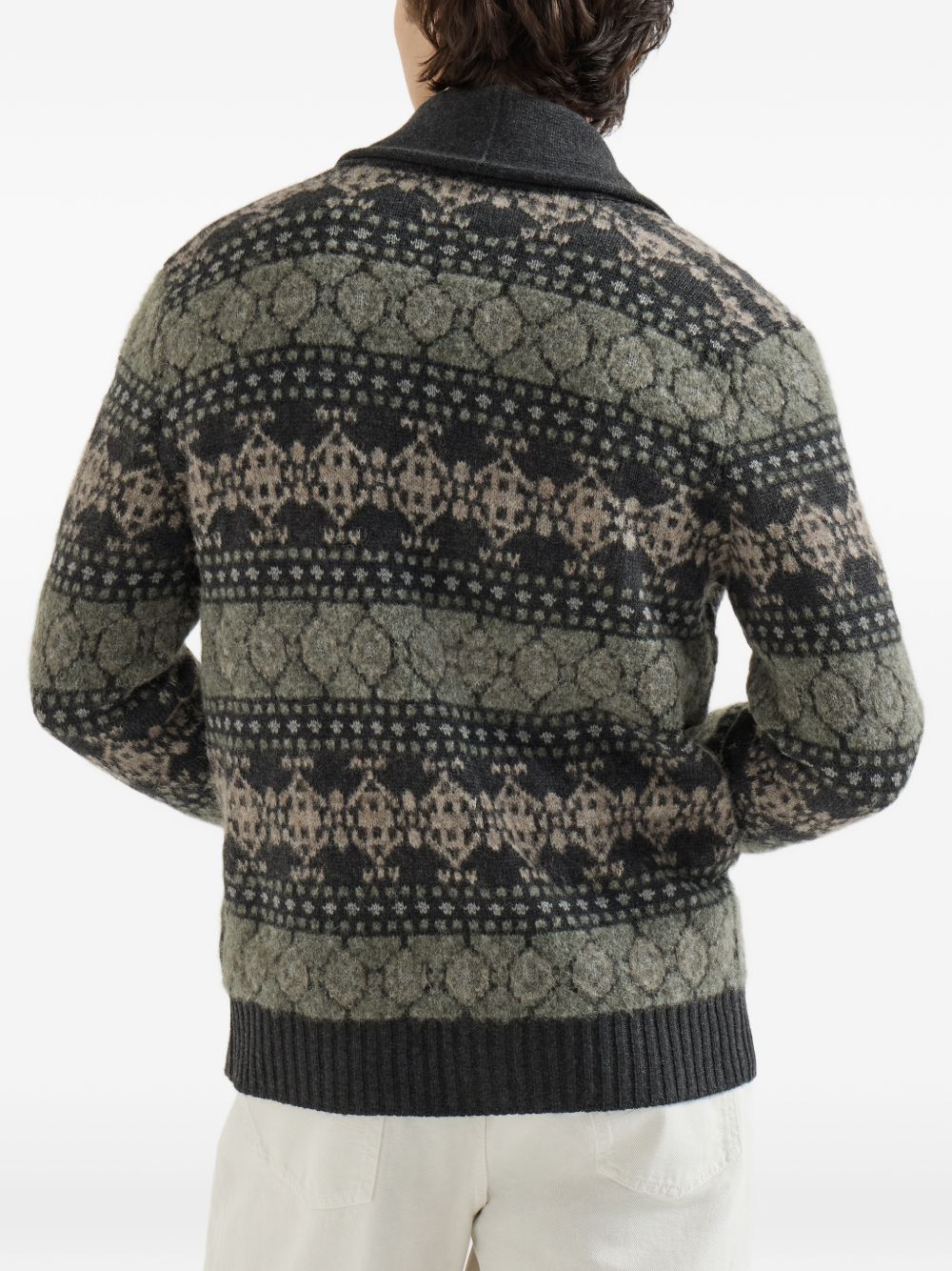 Brunello Cucinelli Carbone Cashmere Cardigan
