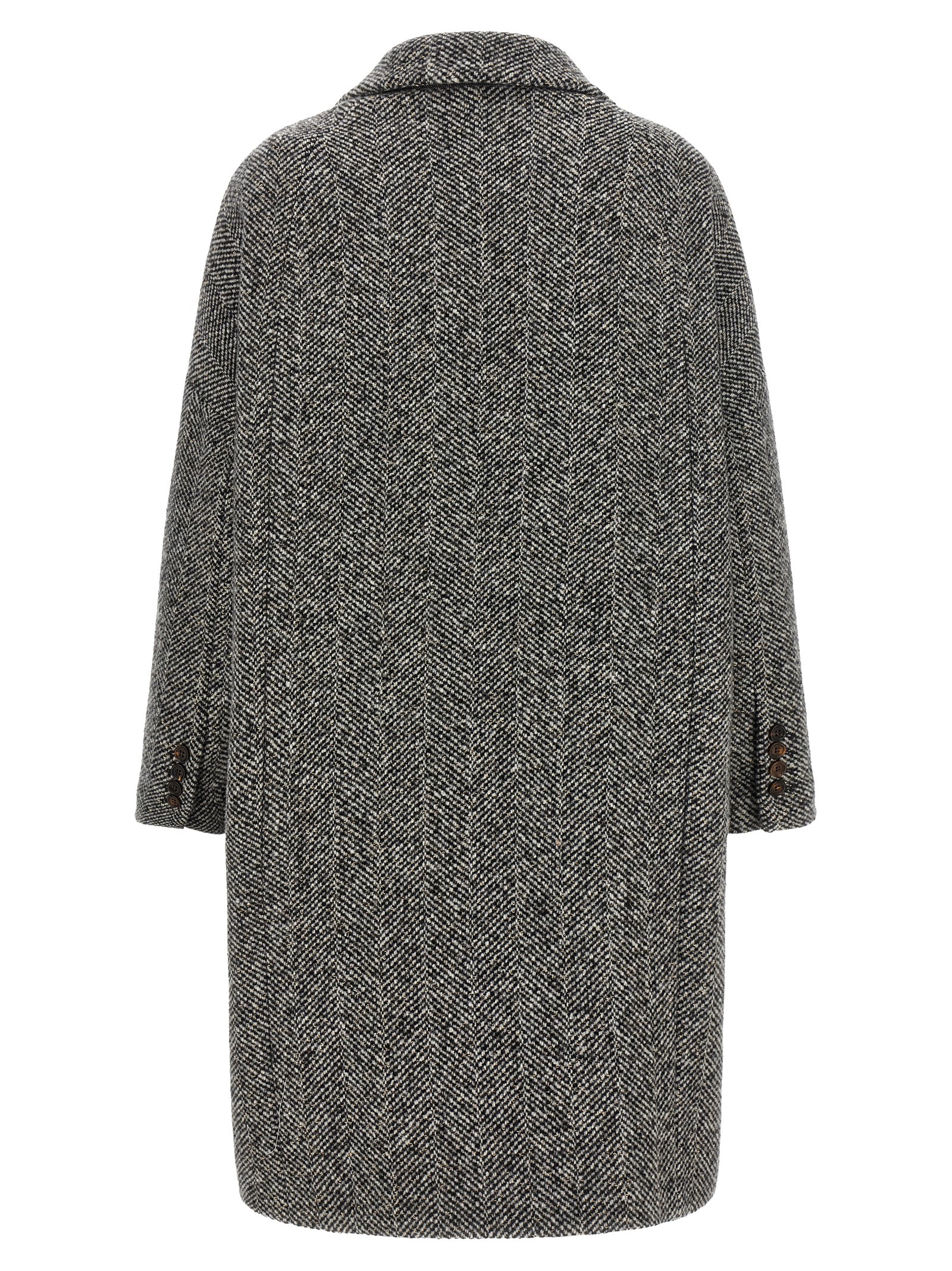 Brunello Cucinelli 'Dazzling' Chevron Coat