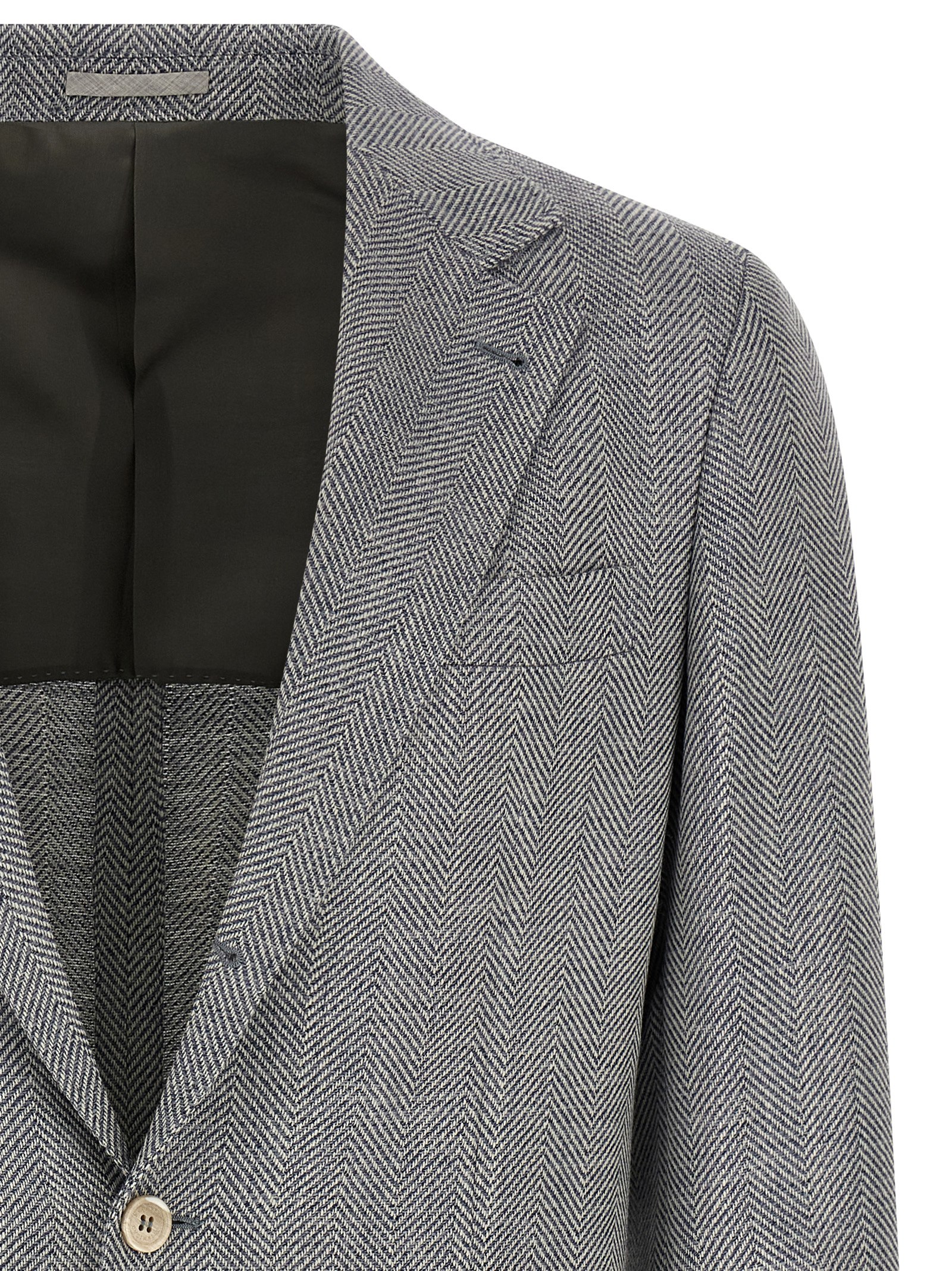 Brunello Cucinelli Deconstructed Single-Breasted Blazer