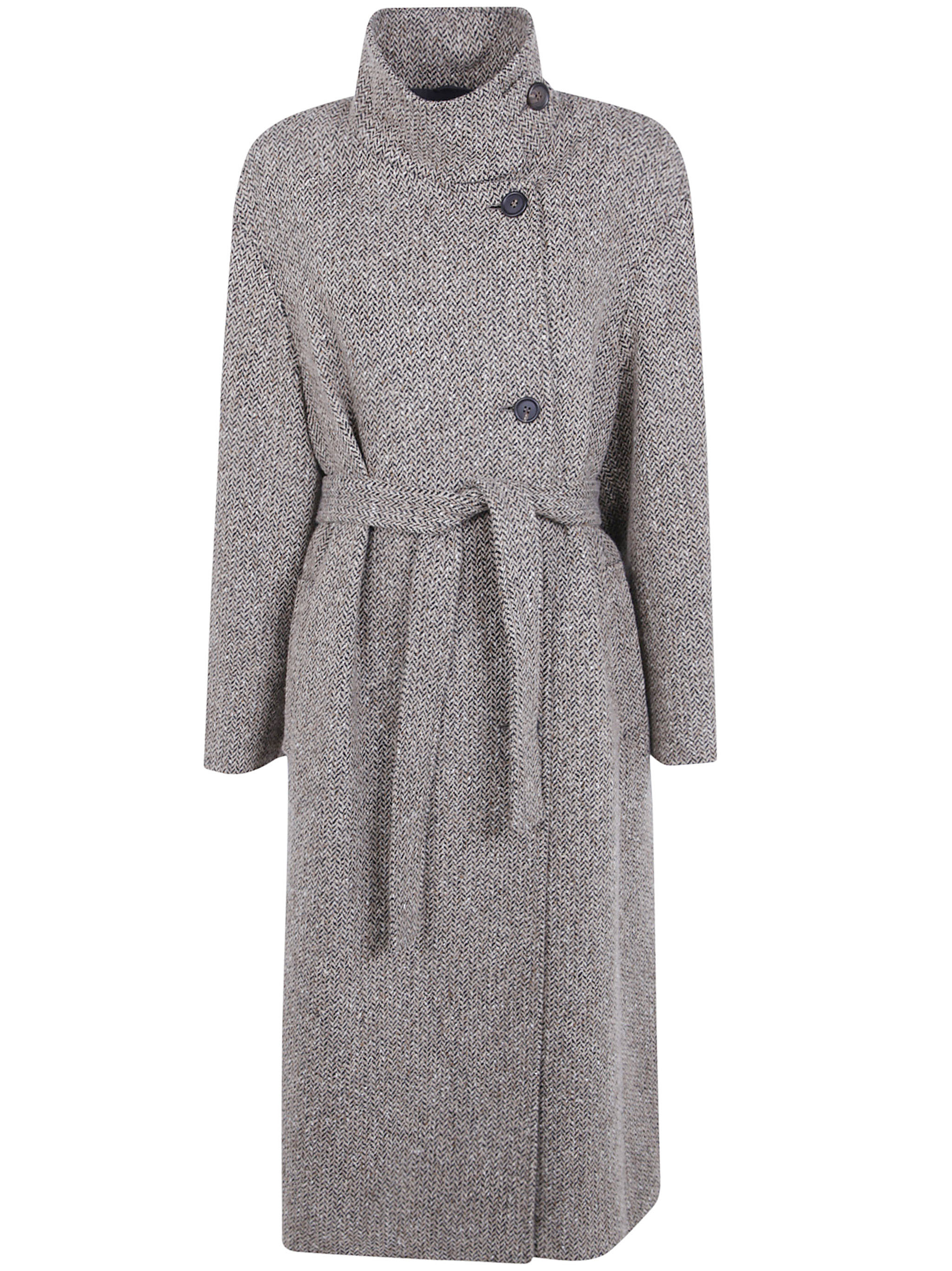 Brunello Cucinelli Herringbone Monili Coat