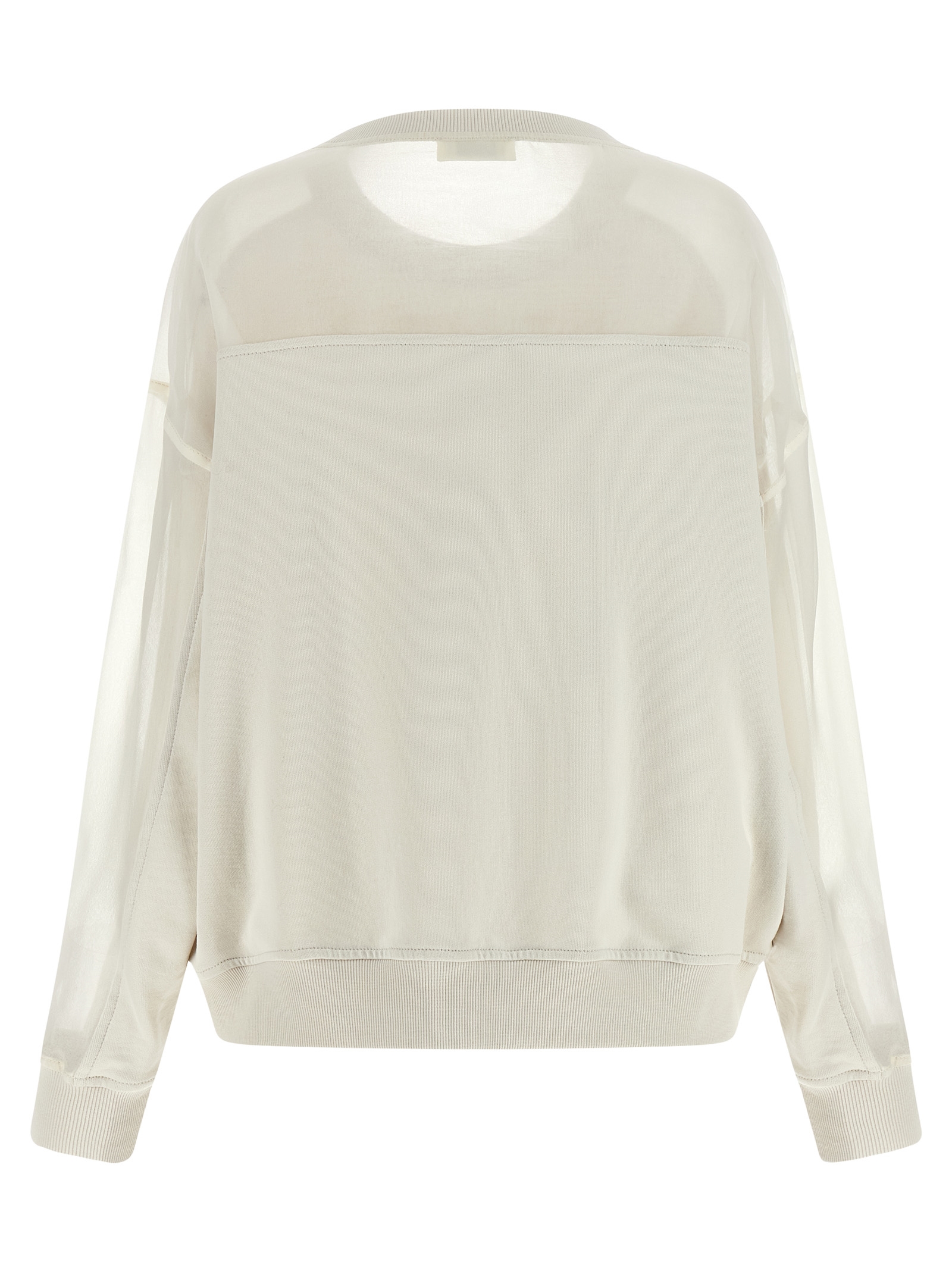 Brunello Cucinelli Organza And 'Monile' Sweatshirt