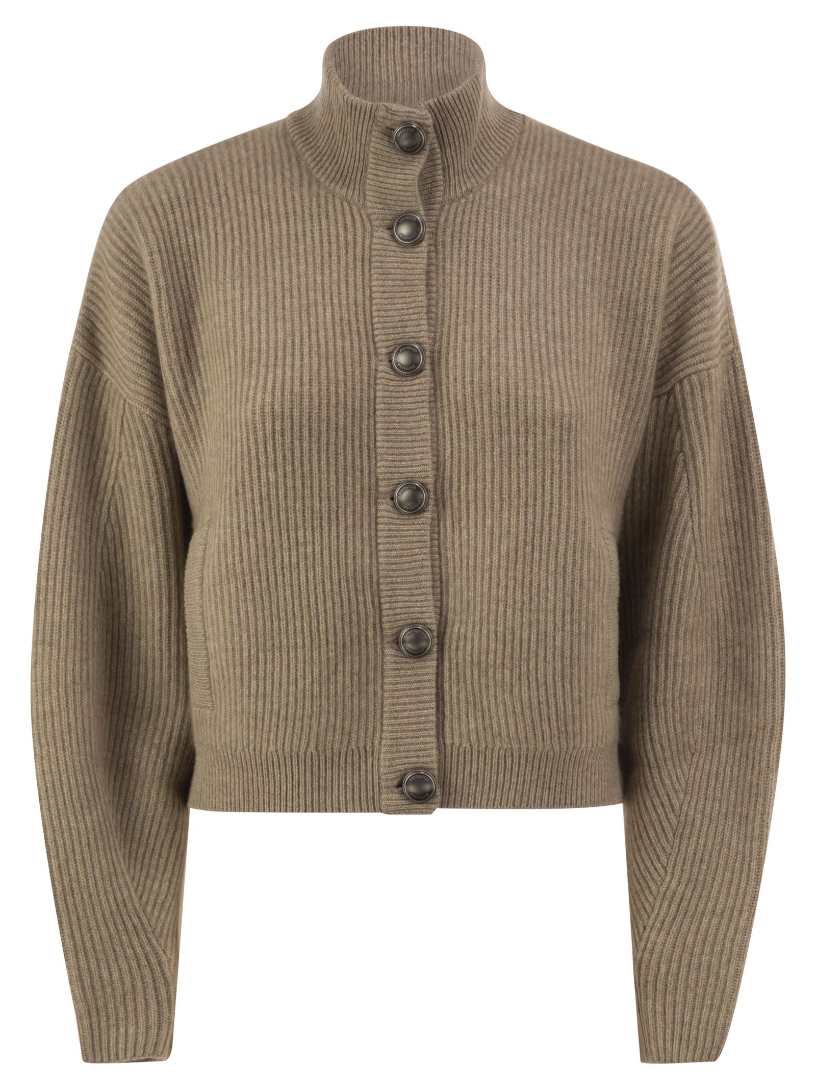 Brunello Cucinelli Pure Cashmere English Rib Cardigan