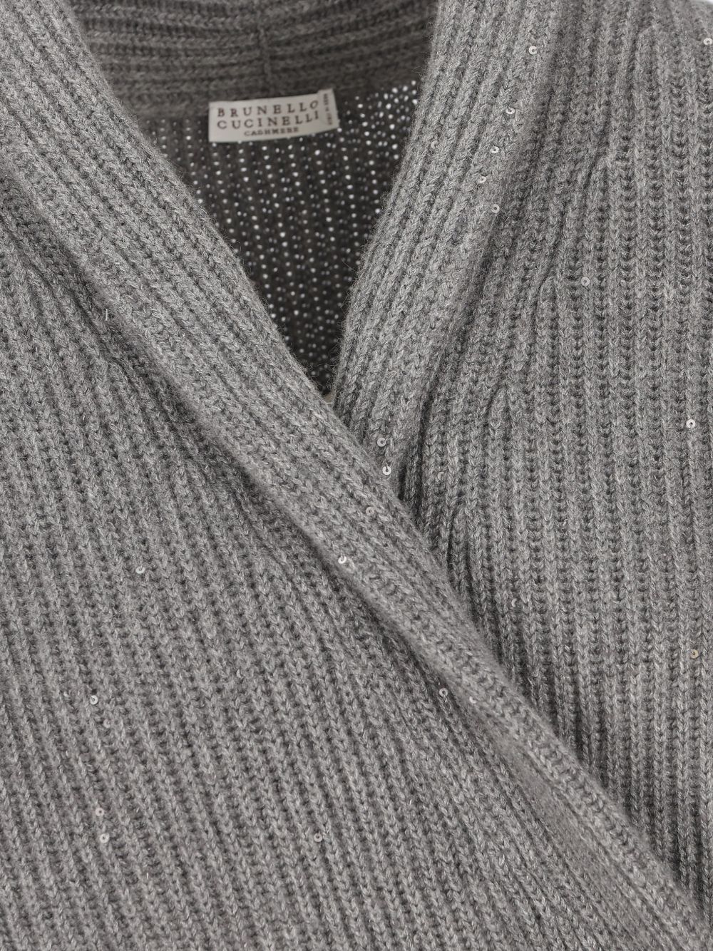Brunello Cucinelli Sequin Wrap Cardigan