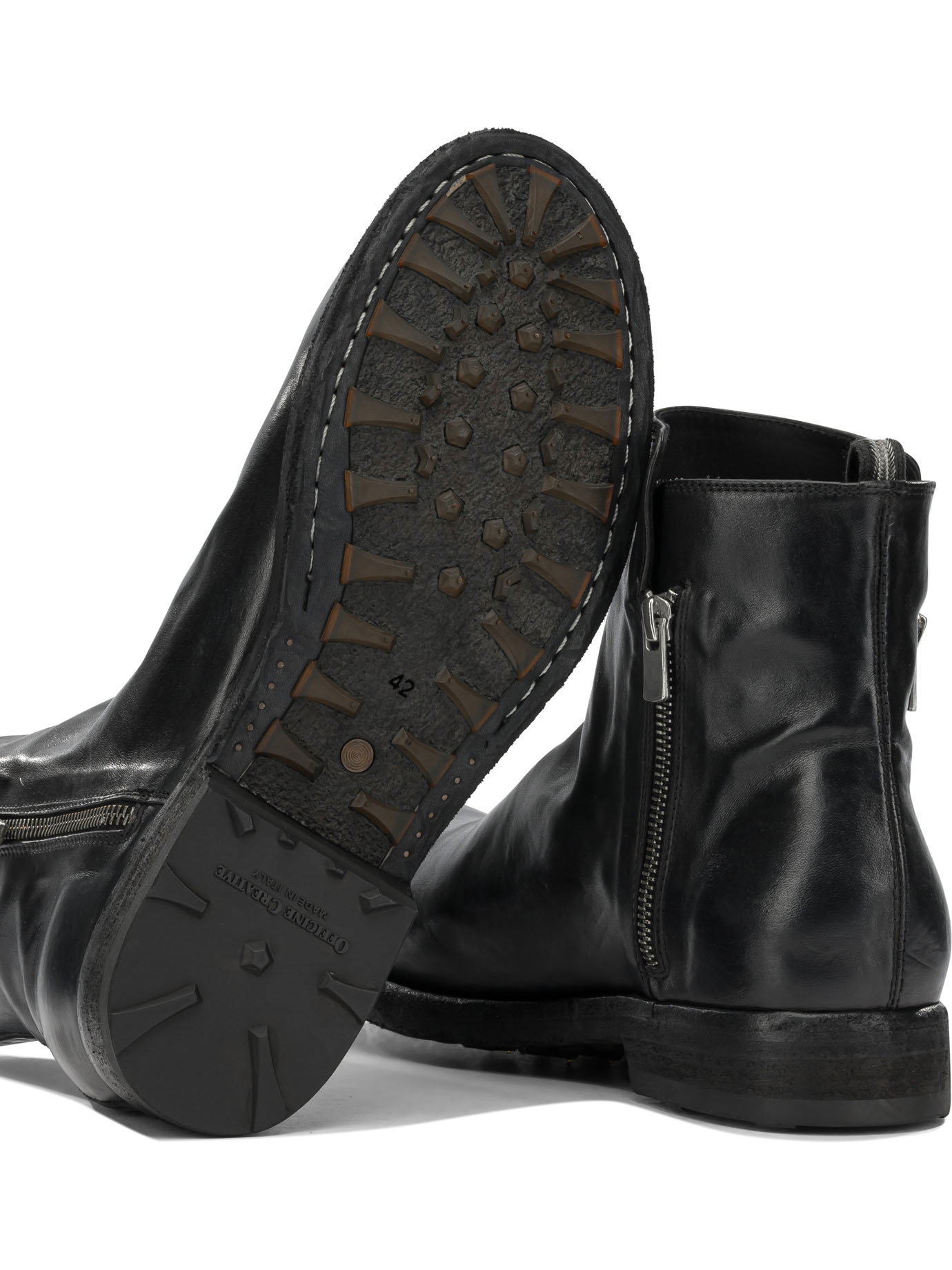 Officine Creative "Bulla Dd" Ankle Boots With Zipper