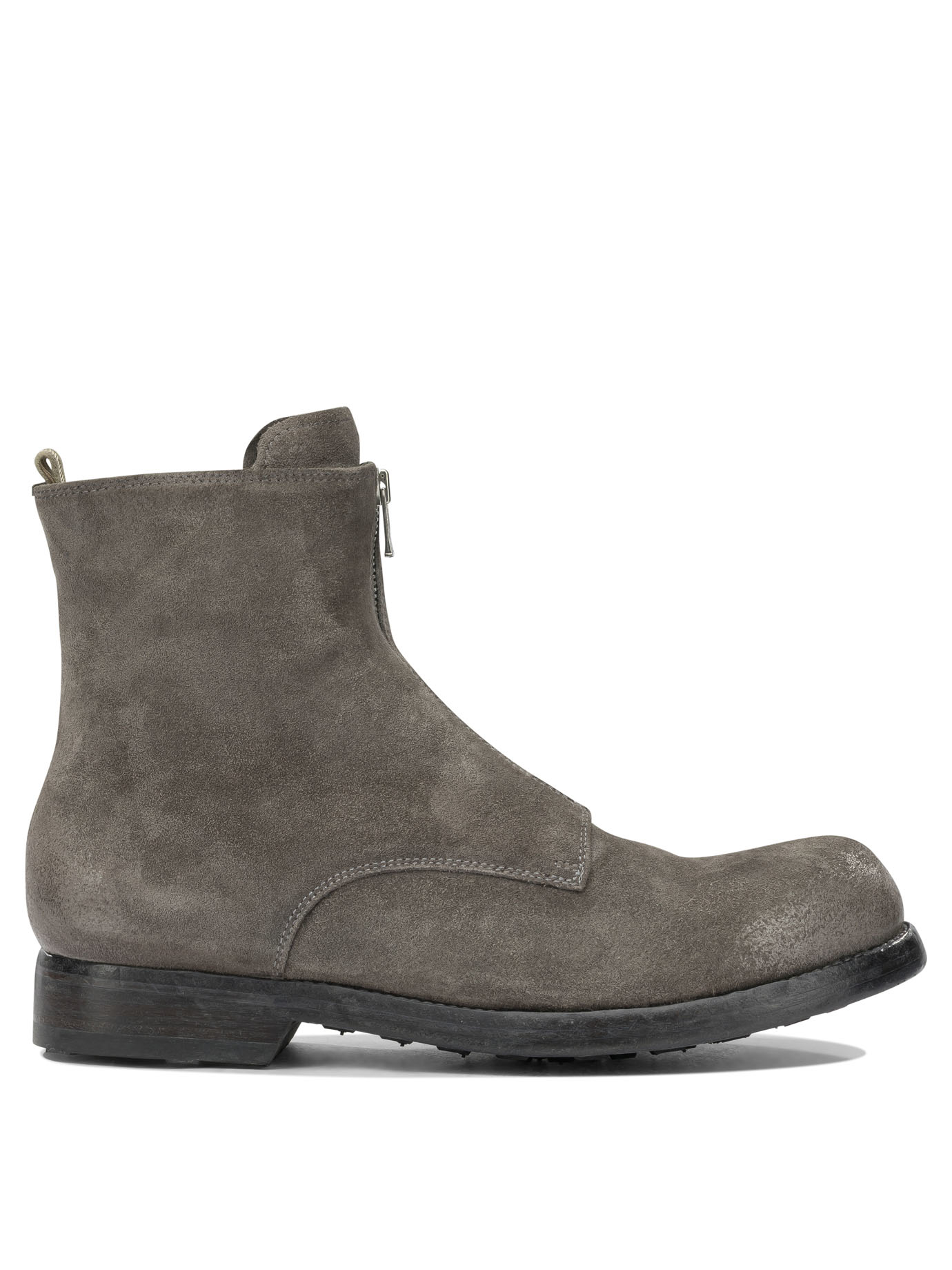 Officine Creative "Bulla Dd Lug 114" Ankle Boots With Zipp