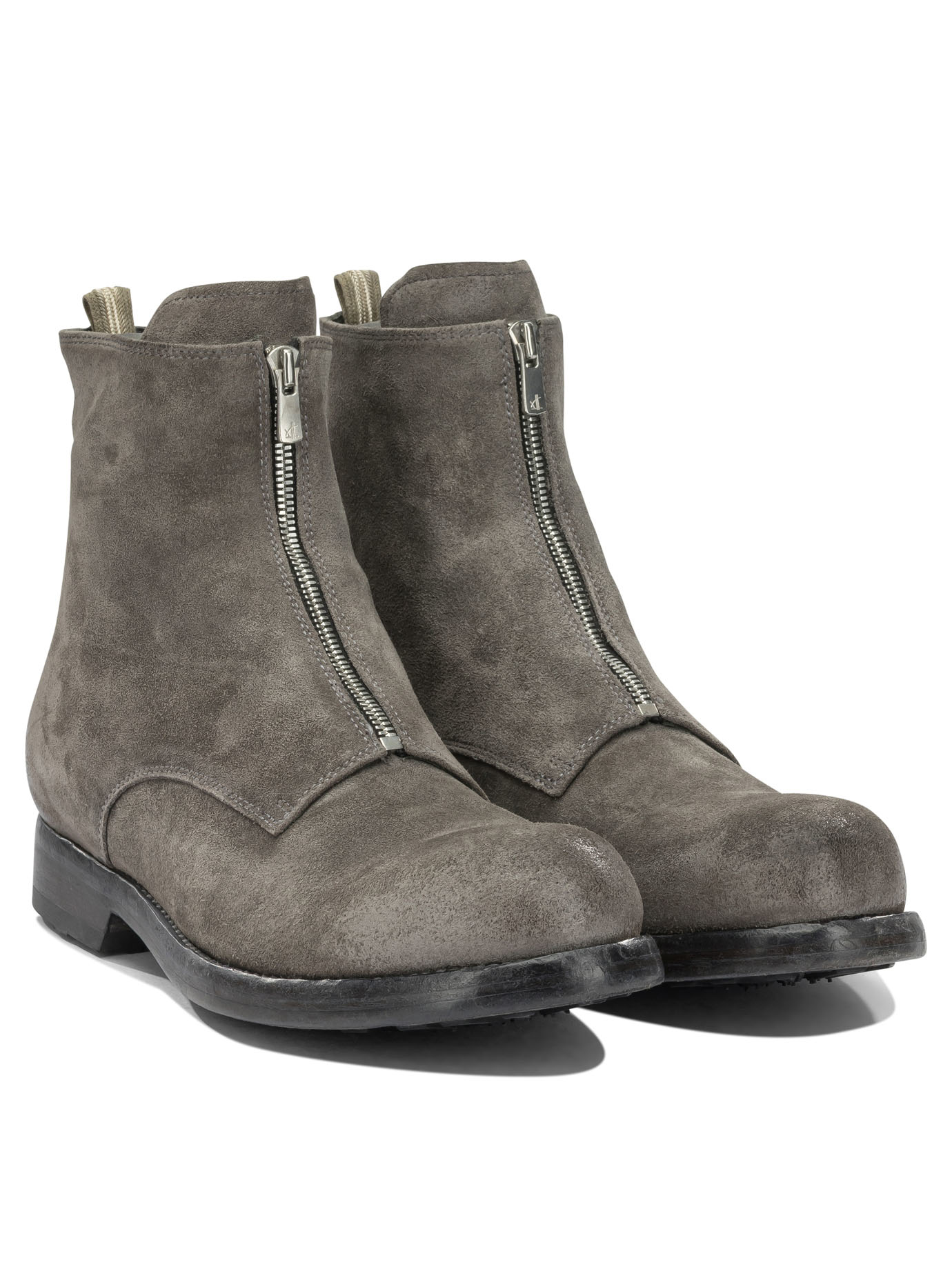 Officine Creative "Bulla Dd Lug 114" Ankle Boots With Zipp