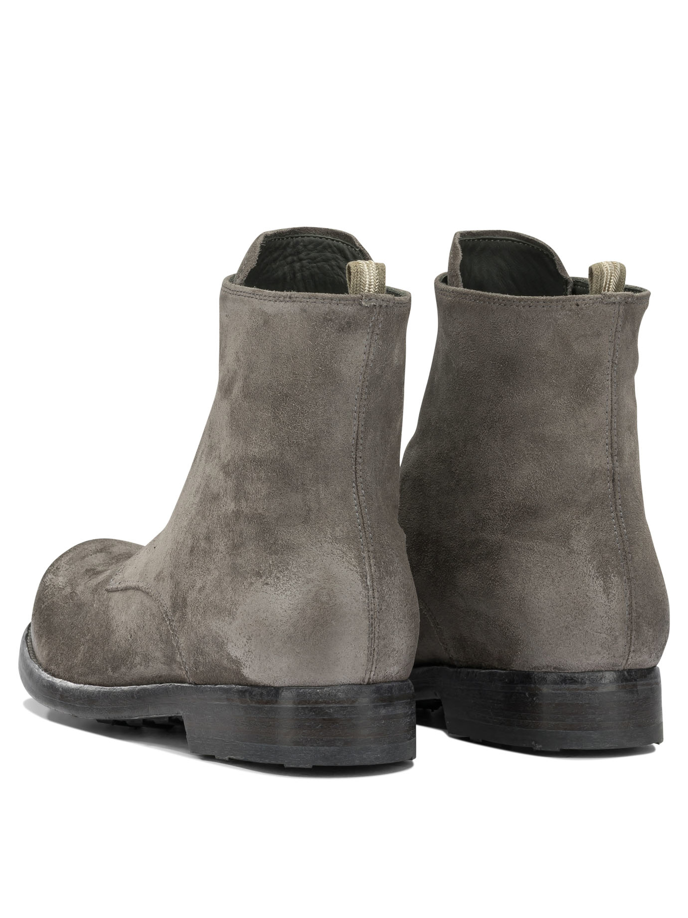 Officine Creative "Bulla Dd Lug 114" Ankle Boots With Zipp