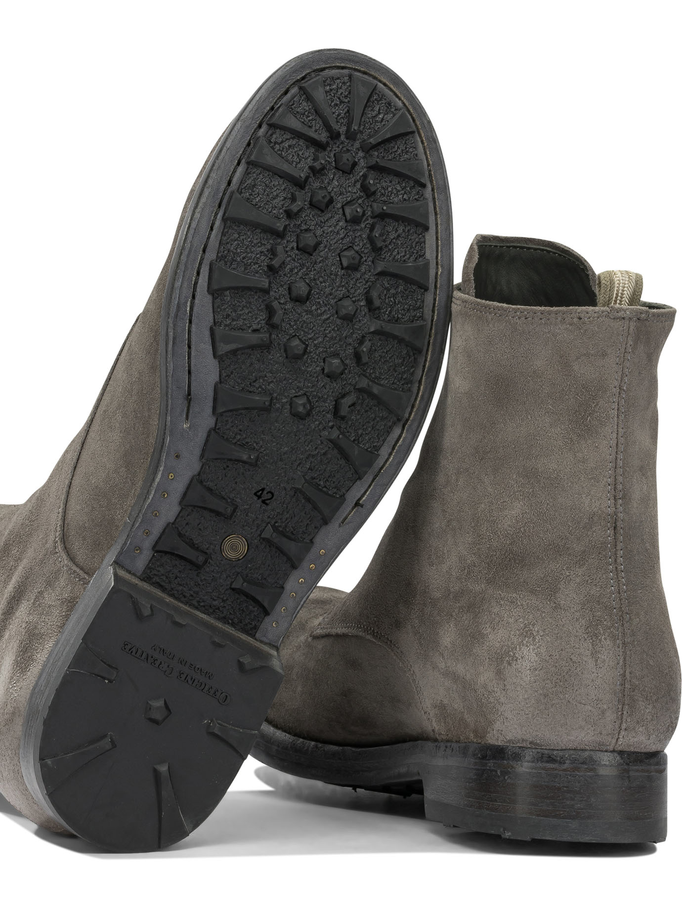 Officine Creative "Bulla Dd Lug 114" Ankle Boots With Zipp