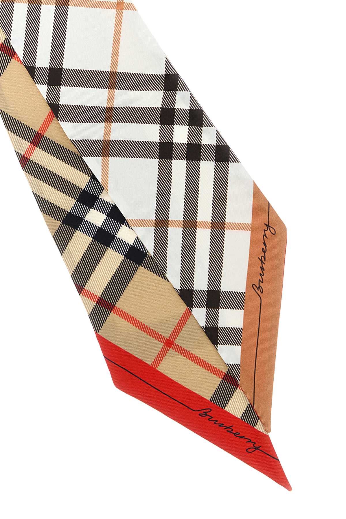 Burberry Ss Check Silk Skinny