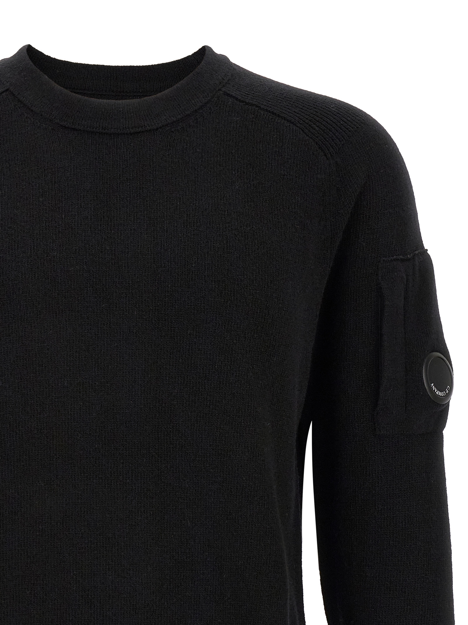 C.P. Company 'Lambswool Grs' Sweater With Lens Detail