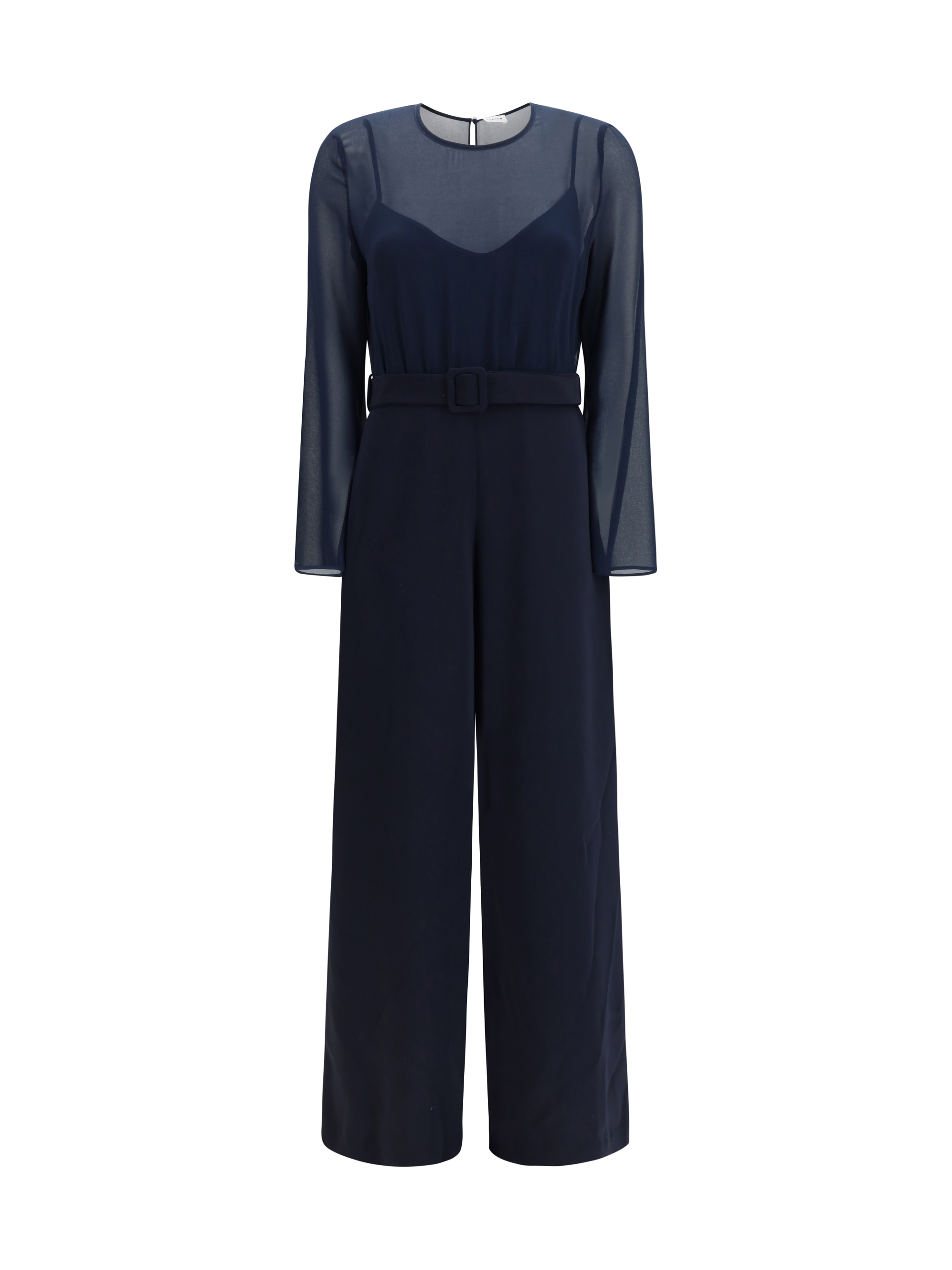 Parosh Cady And Chiffon Jumpsuit