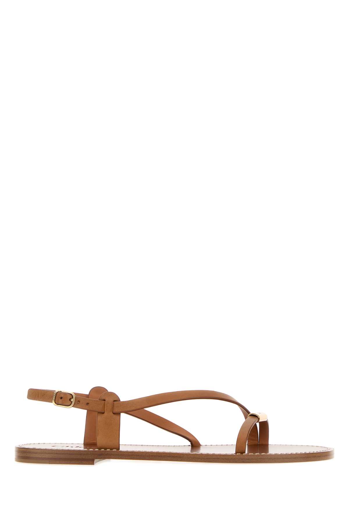 Chloé Camel Leather Matilda Sandals