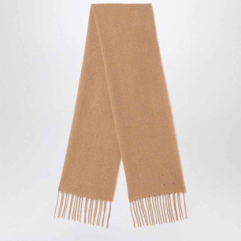 Destin Camel Wool And Cahsmere Scarf