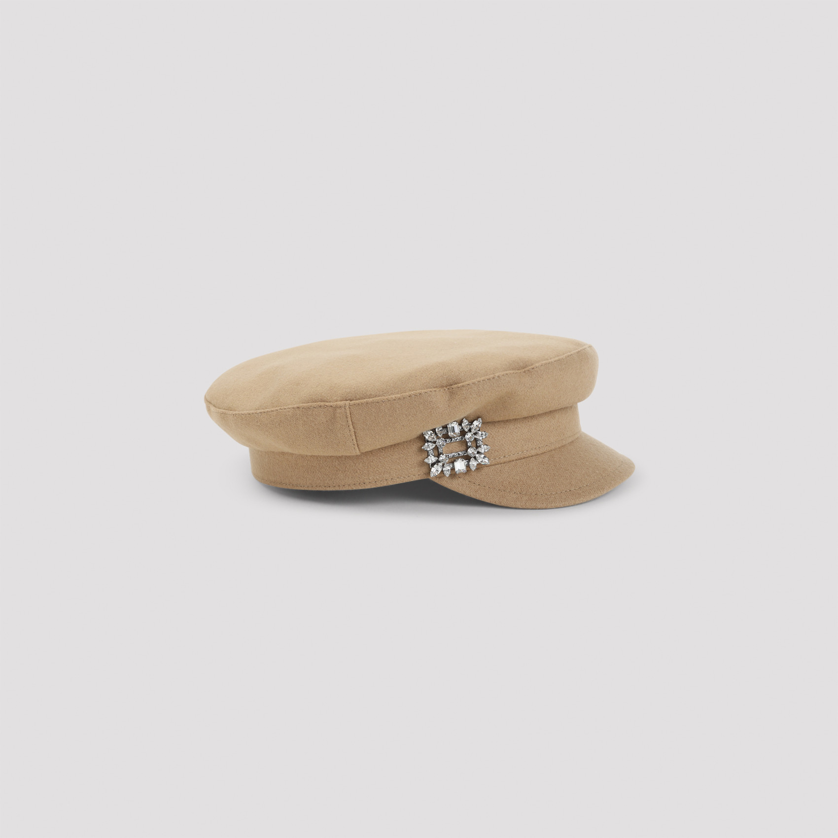 Roger Vivier Camello Broche Sailor Wool Hat