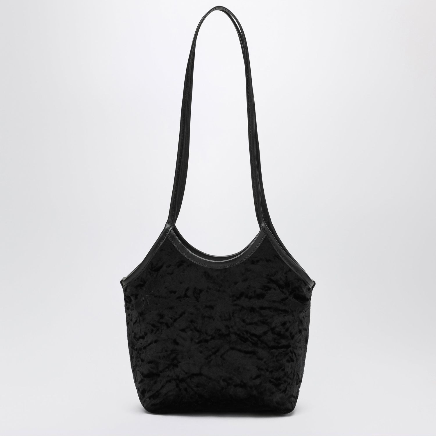 Valesque Cami Small Tote Bag In Black Velvet