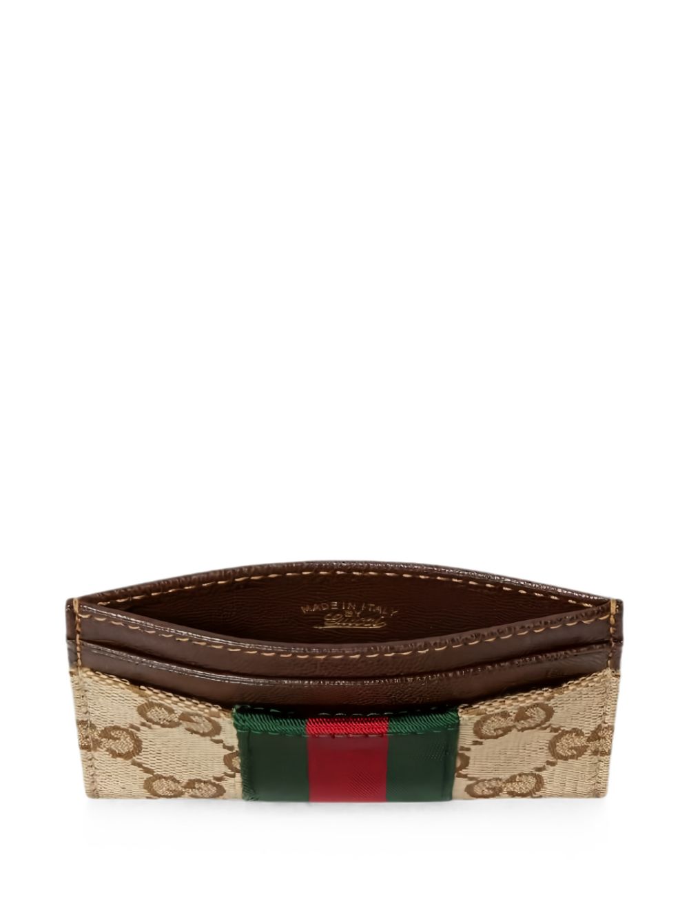 Gucci Canvas Striped Bifold Wallet