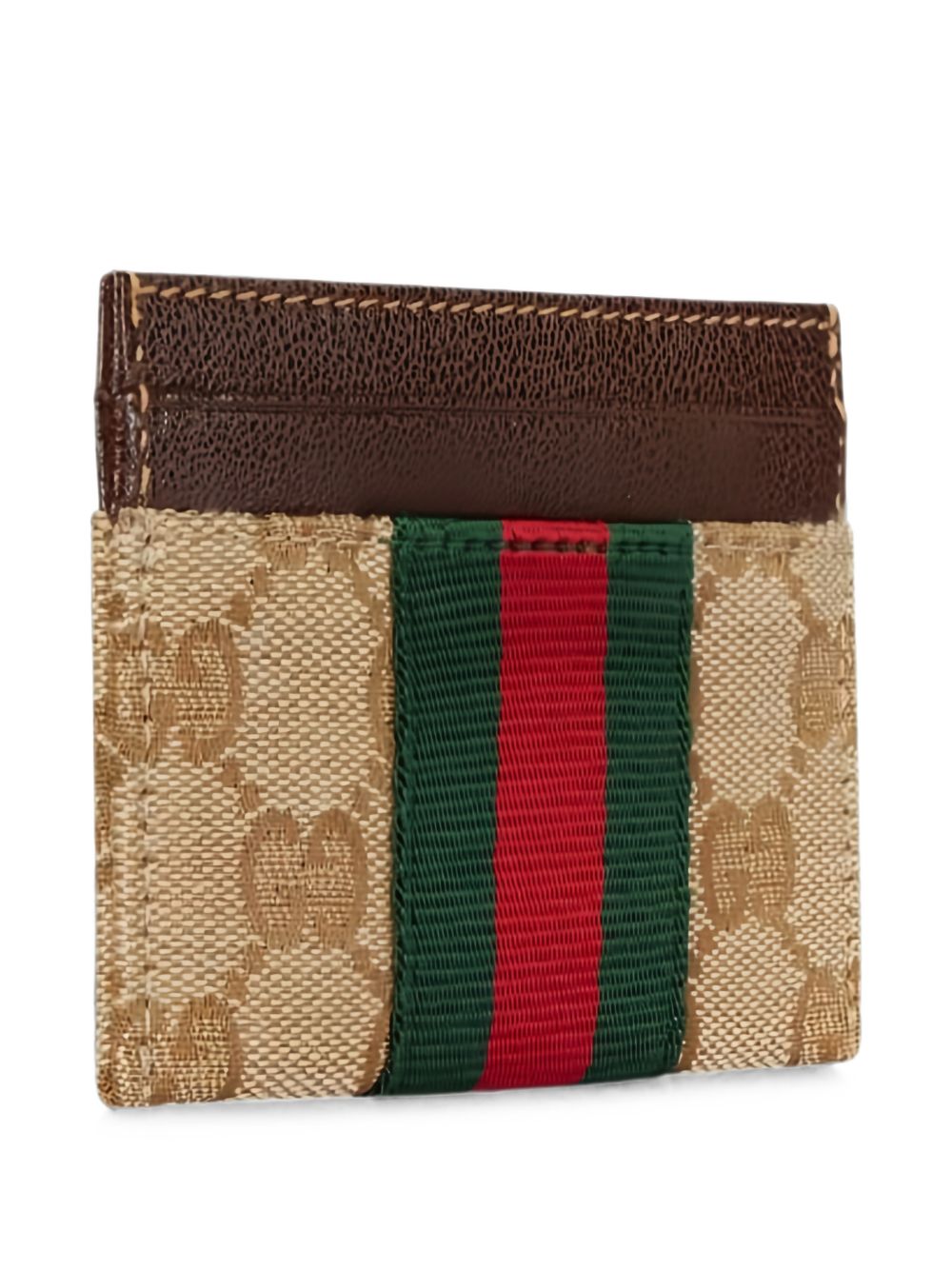 Gucci Canvas Striped Bifold Wallet