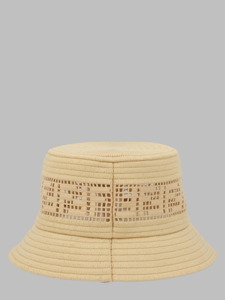 Fendi Cappello Bucket In Rafia