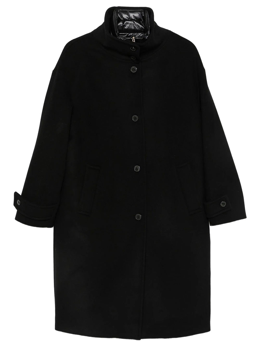 Herno Cappotto In Lana Con Fodera Imbottita