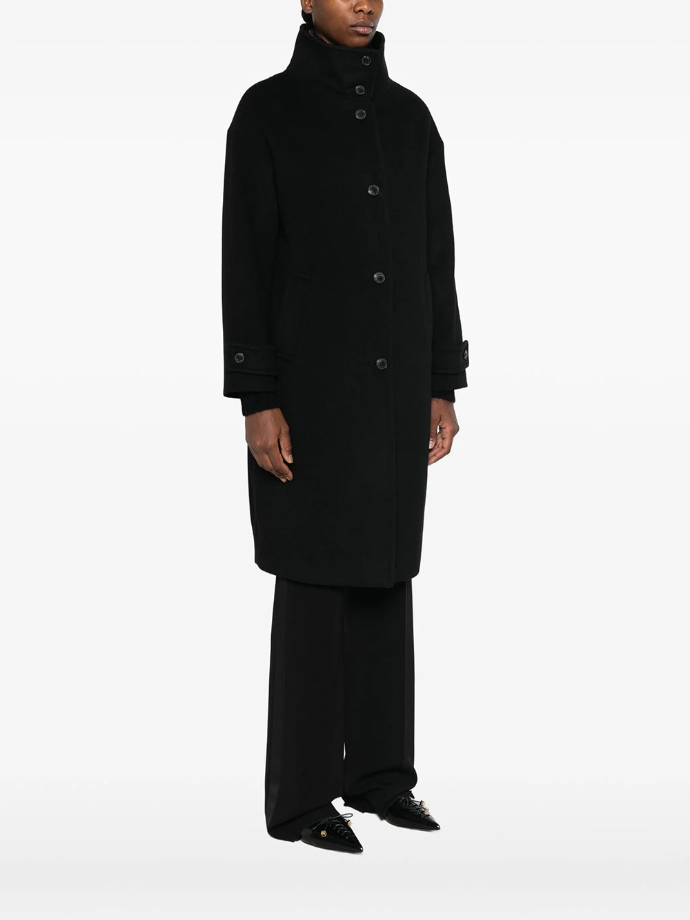 Herno Cappotto In Lana Con Fodera Imbottita