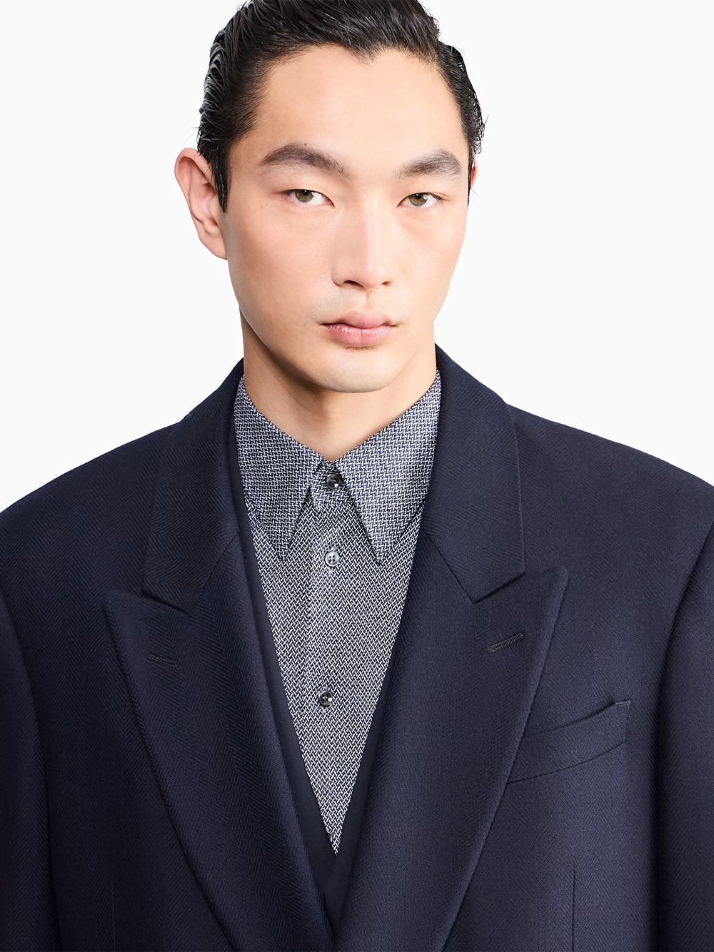 Giorgio Armani Cappotto In Lana Vergine E Cashmere Con 