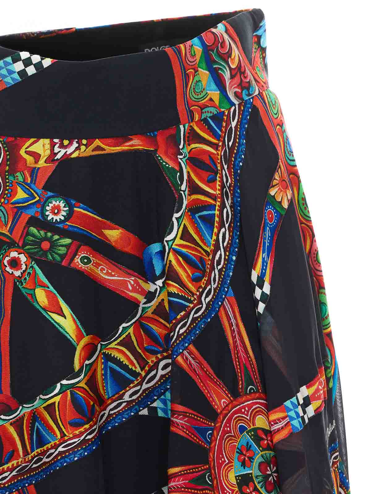 Dolce Gabbana Dolce & Gabbana Carretto Print Skirt