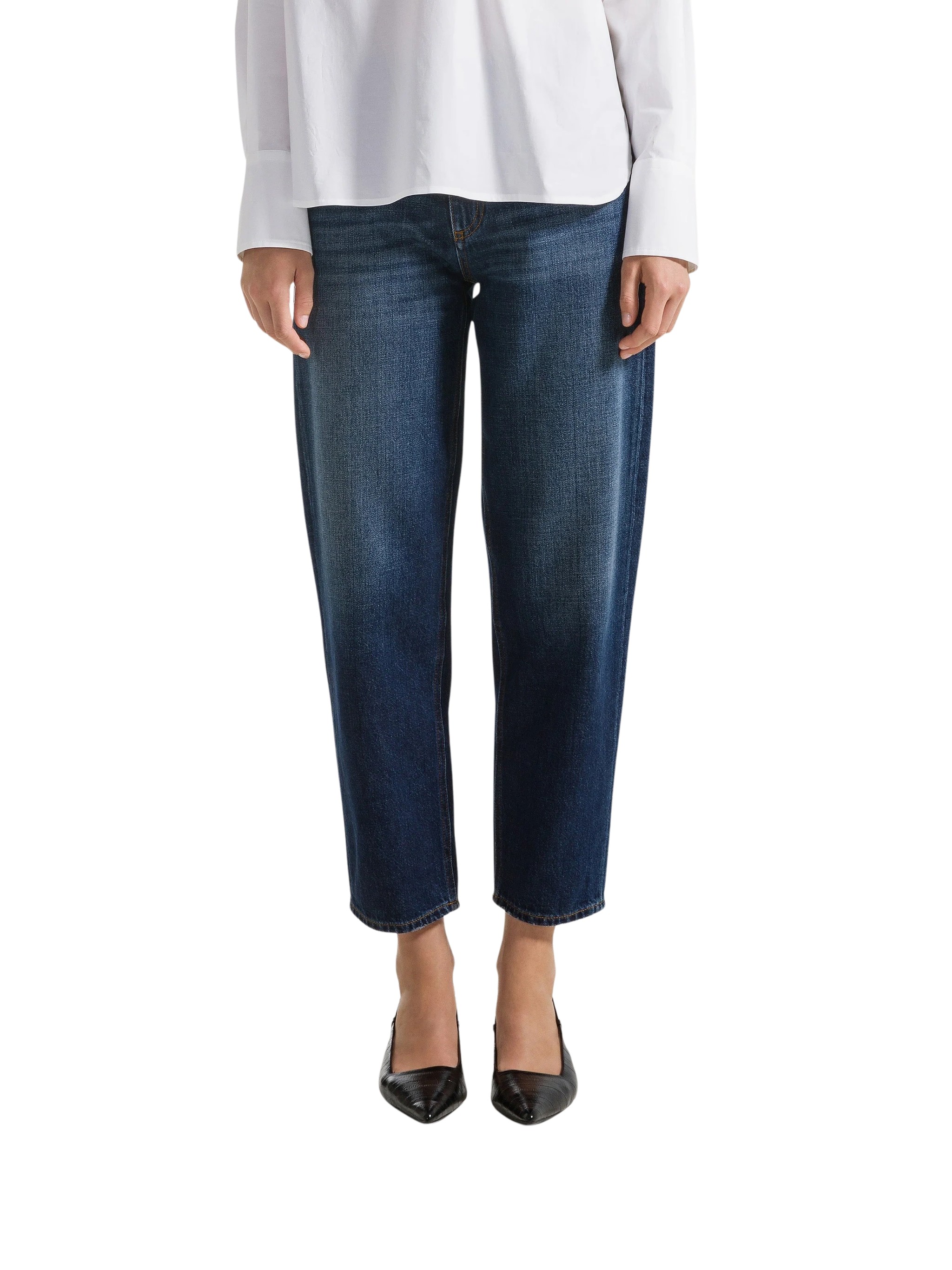 Seventy Venezia Carrot Fit Jeans In Rigid Denim