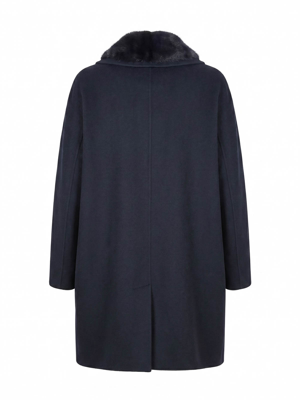 Manzoni 24 Cashmere Coat With Mink Details