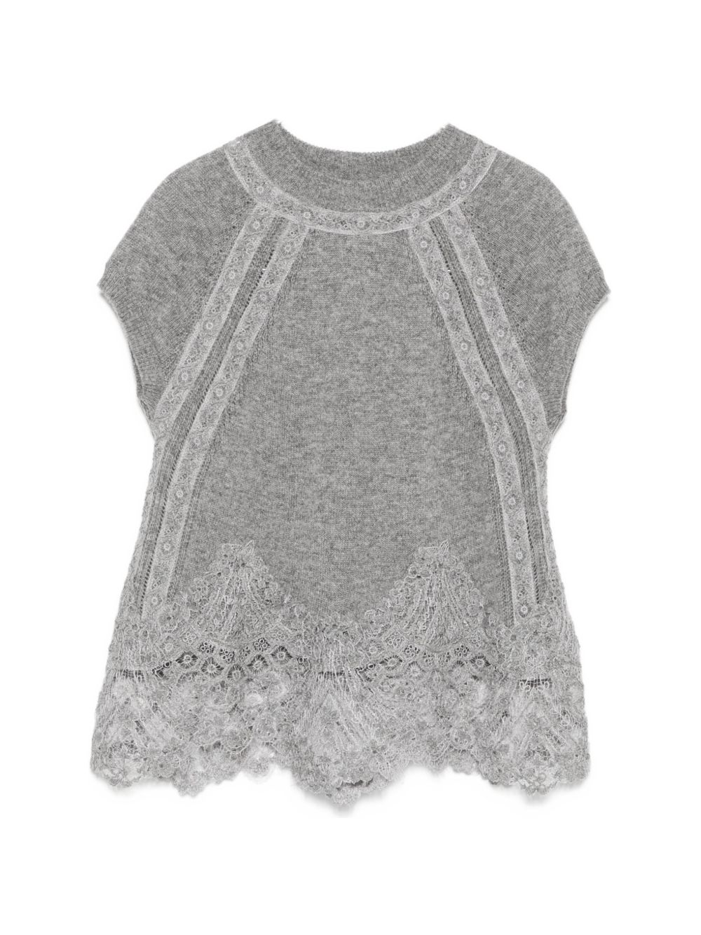 Ermanno Scervino Cashmere Lace Top