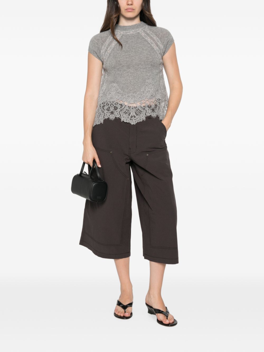 Ermanno Scervino Cashmere Lace Top