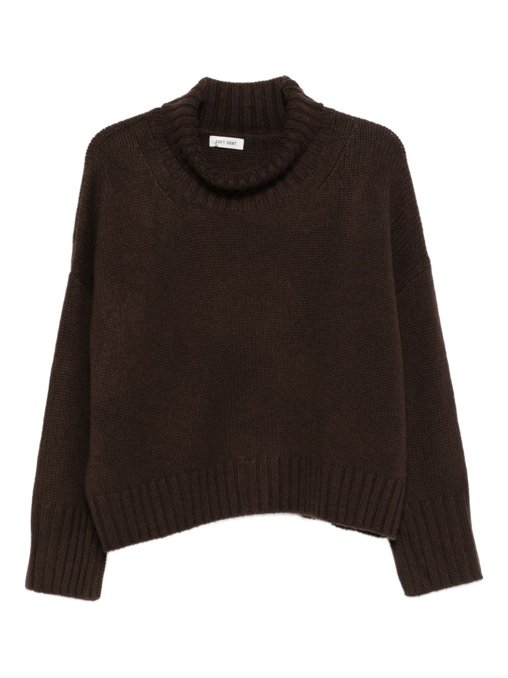 Soft Goat Cashmere Turtle-Neck Sweater