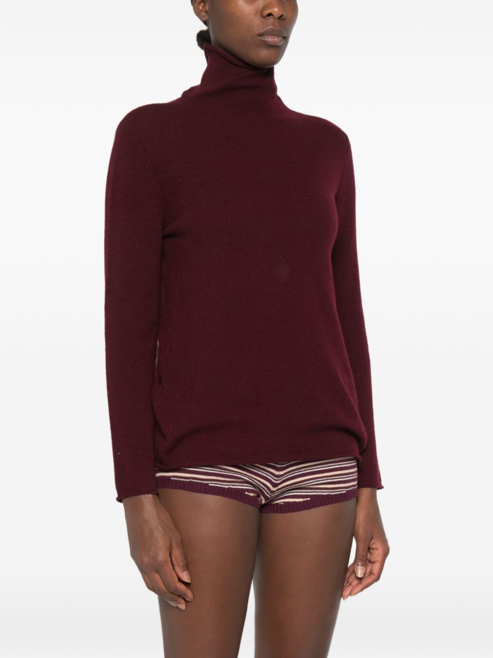 Beyou Cashmere Turtle-Neck Sweater