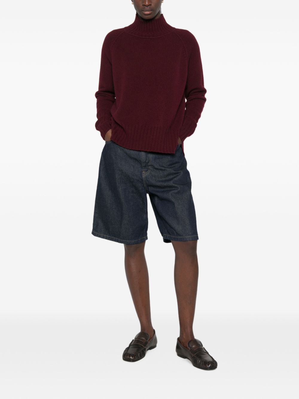 Beyou Cashmere Turtle-Neck Sweater