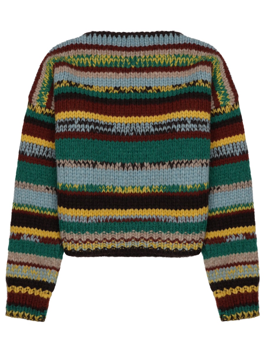 Celine Maglia In Alpaca Moulinè E Lana