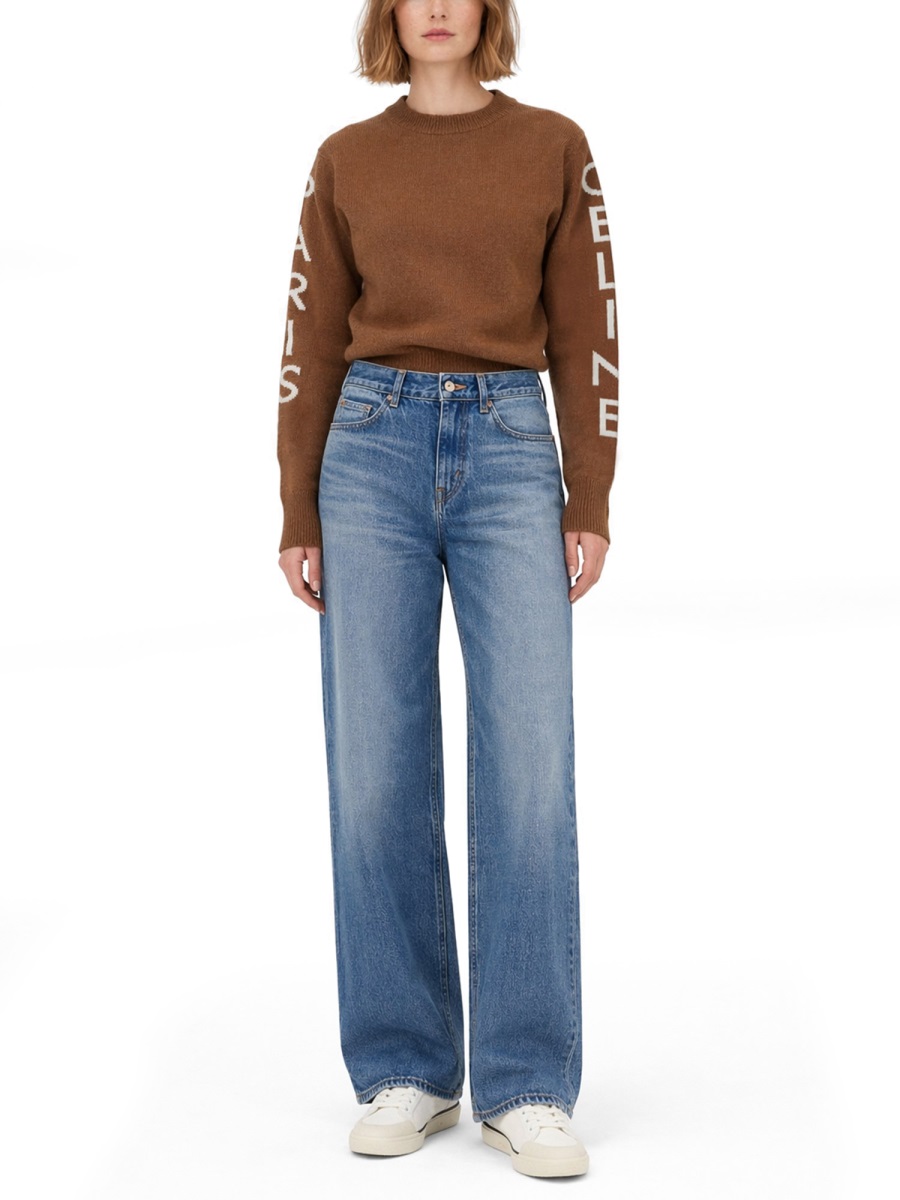 Celine Wool Logo Sweater