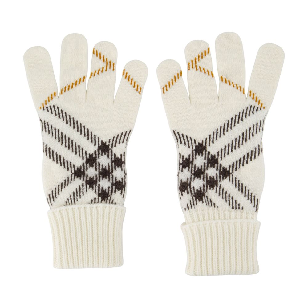 Burberry Check Cashmere Gloves