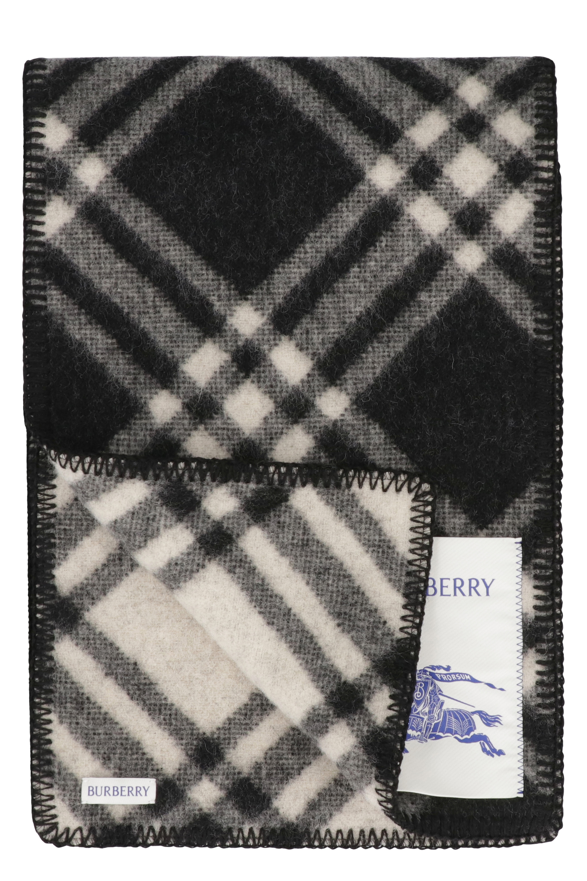 Burberry Check Wool Scarf