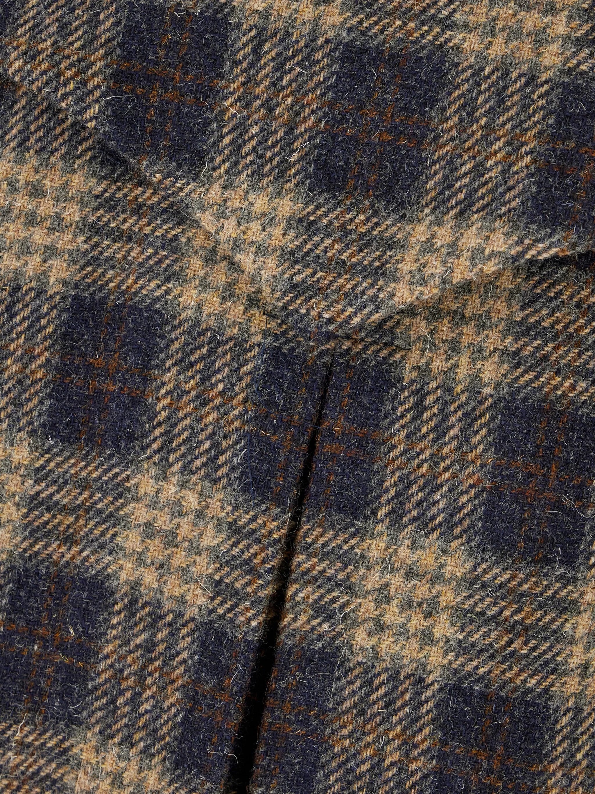 Kired Checked Wool Reversible Coat