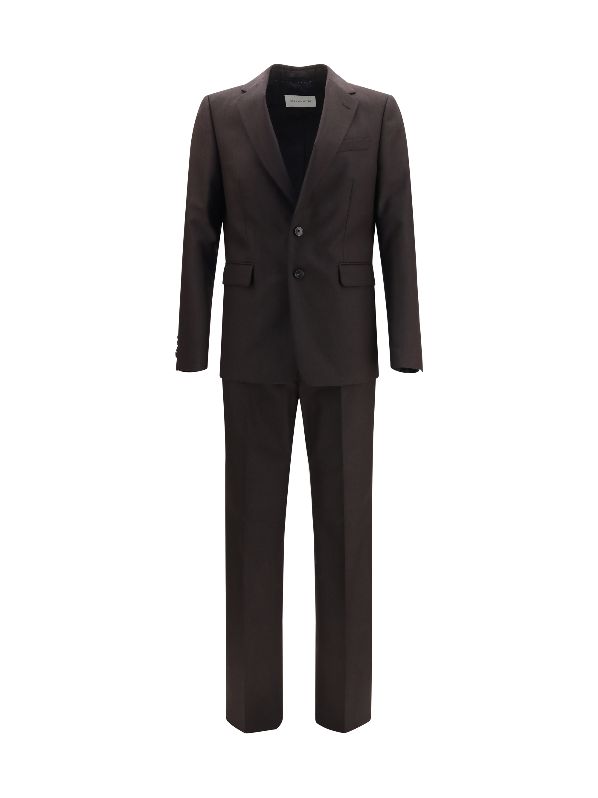 Dries Van Noten Chevron Wool Suit