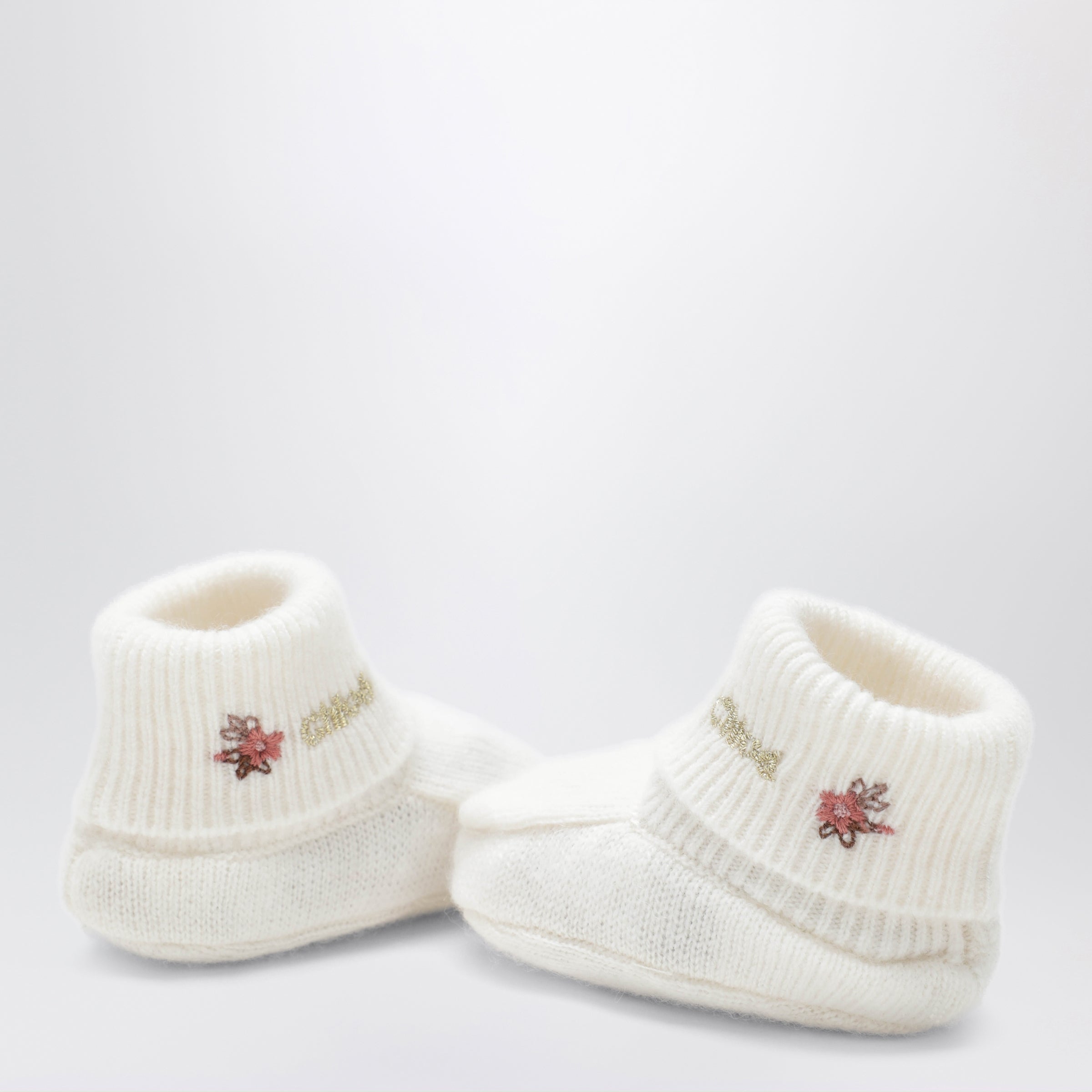 Chloé Ivory Wool And Cashmere Set
