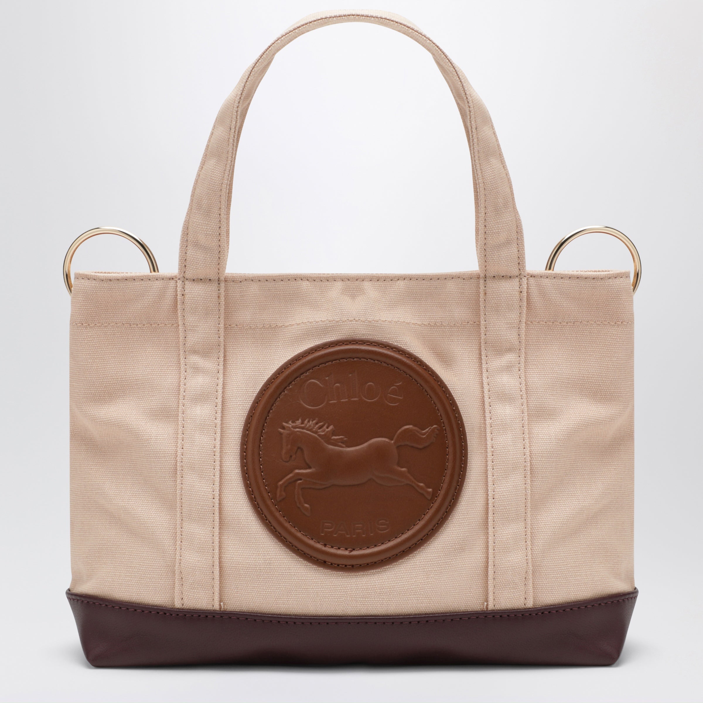 Chloé Toasted Almond Cotton Tote Bag