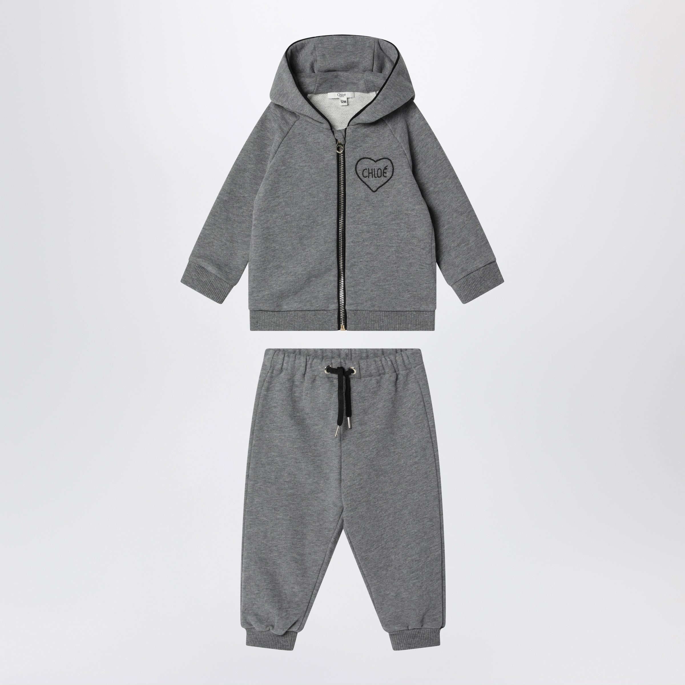 Chloé Grey Cotton Sports Suit