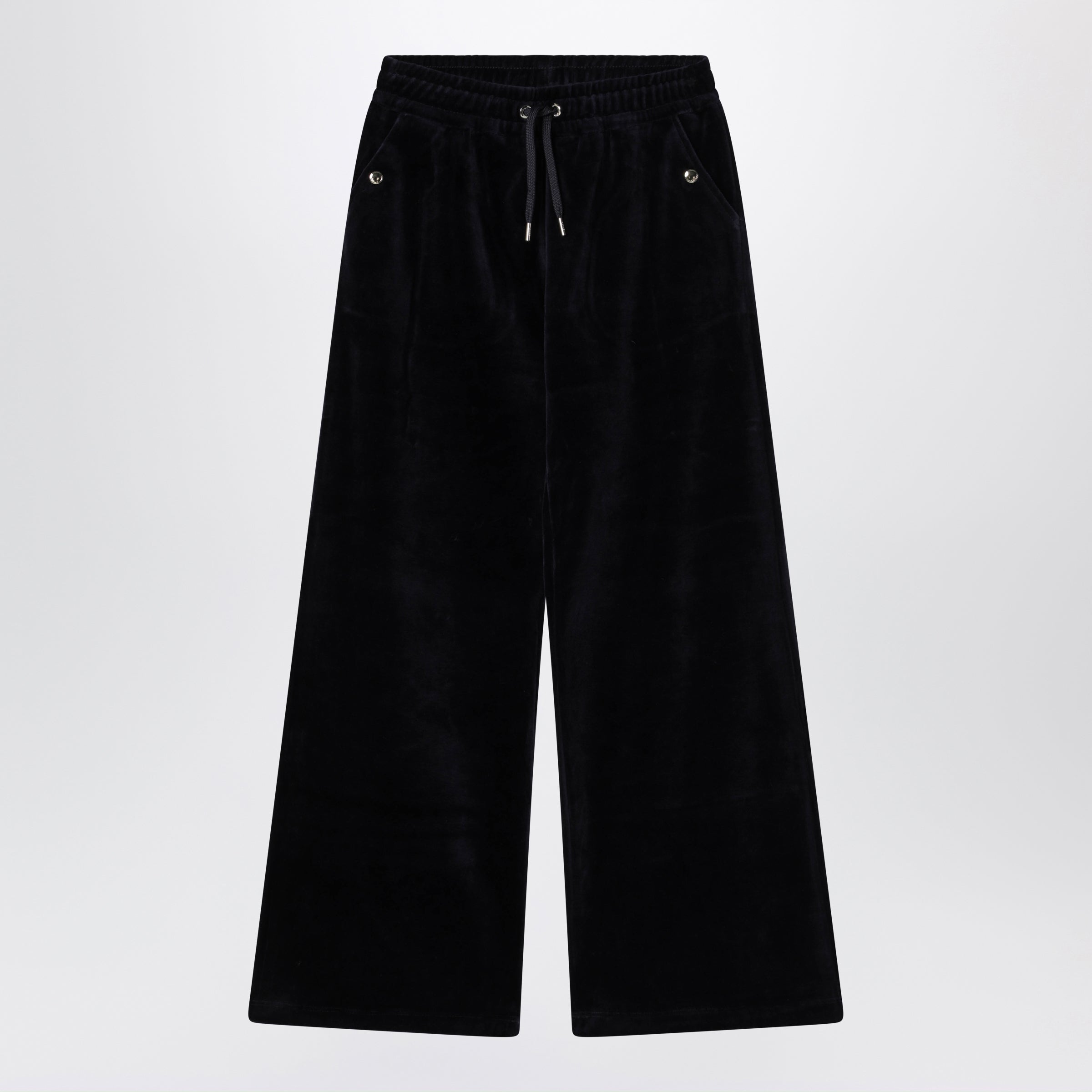 Chloé Navy Cotton Velvet Track Pants