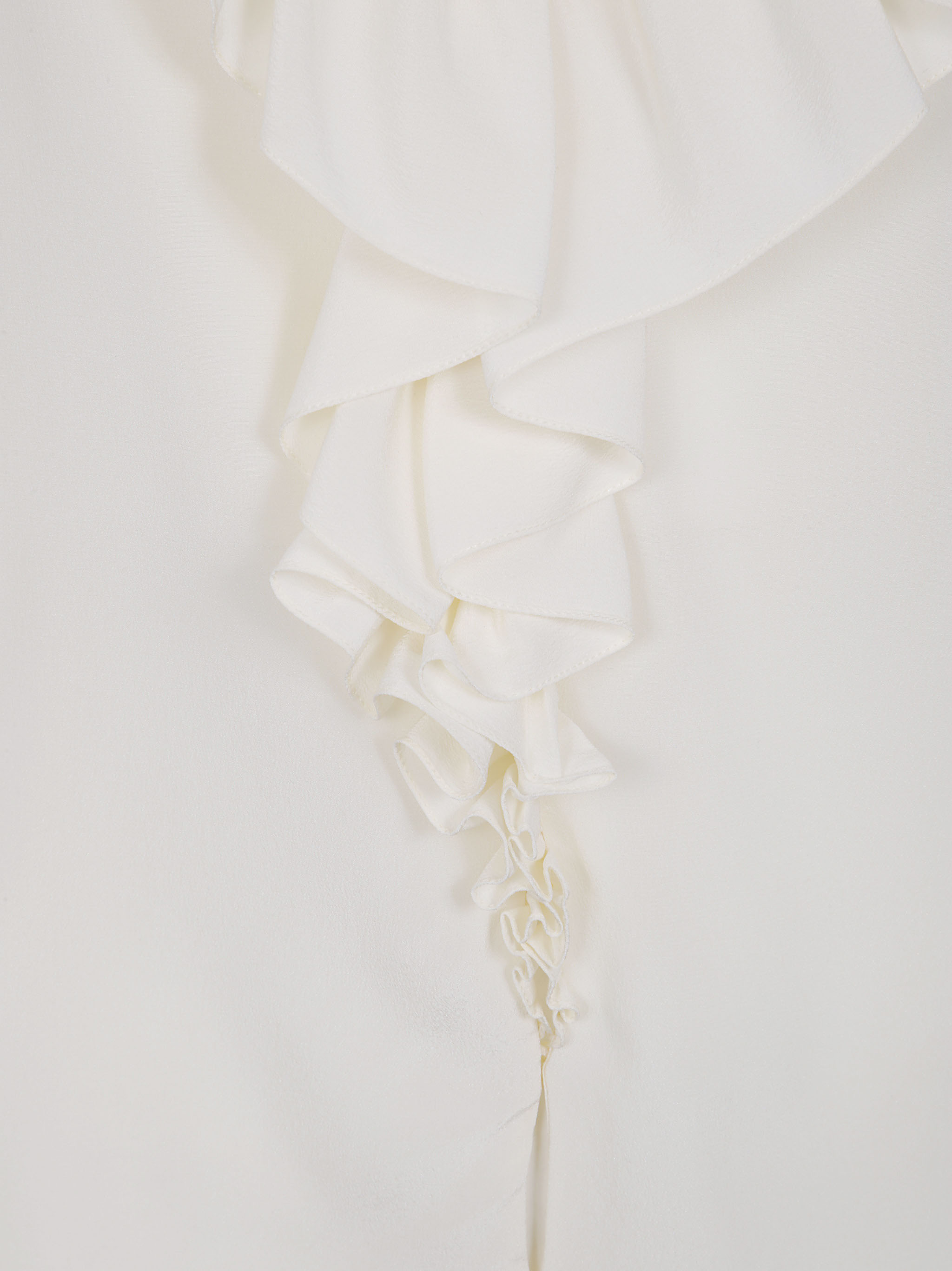 Chloé Silk Crêpe Ruffle Top