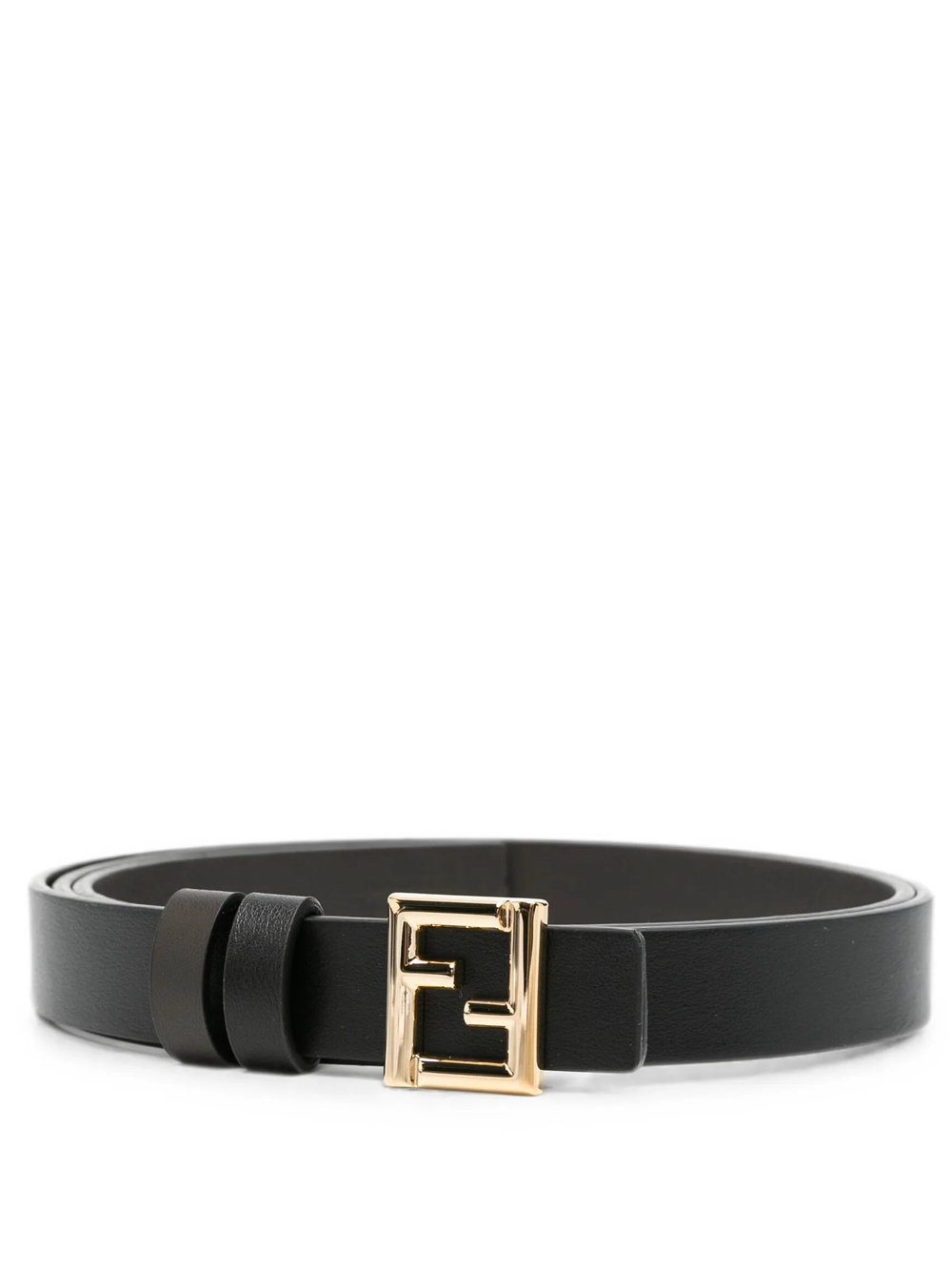 Fendi Cintura Ff Reversibile 20 Mm In Pelle Ne